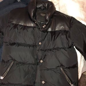 Black coach puffer jacket